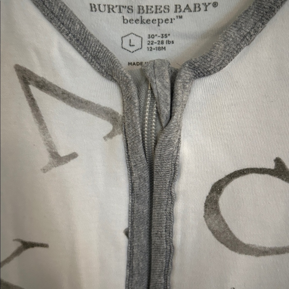 Burt’s Bees Cotton Beekeeper Sleep Sack size L - Picture 5 of 6